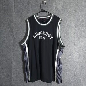 Knockout USA Basketball Jersey Men 4XL Black San Antonio #21 Sleeveless Athletic